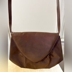 VTG Towanny‎ Crossbody Purse Shoulder Bag Brown Italy Woodward & Lothrop Y2K 90s